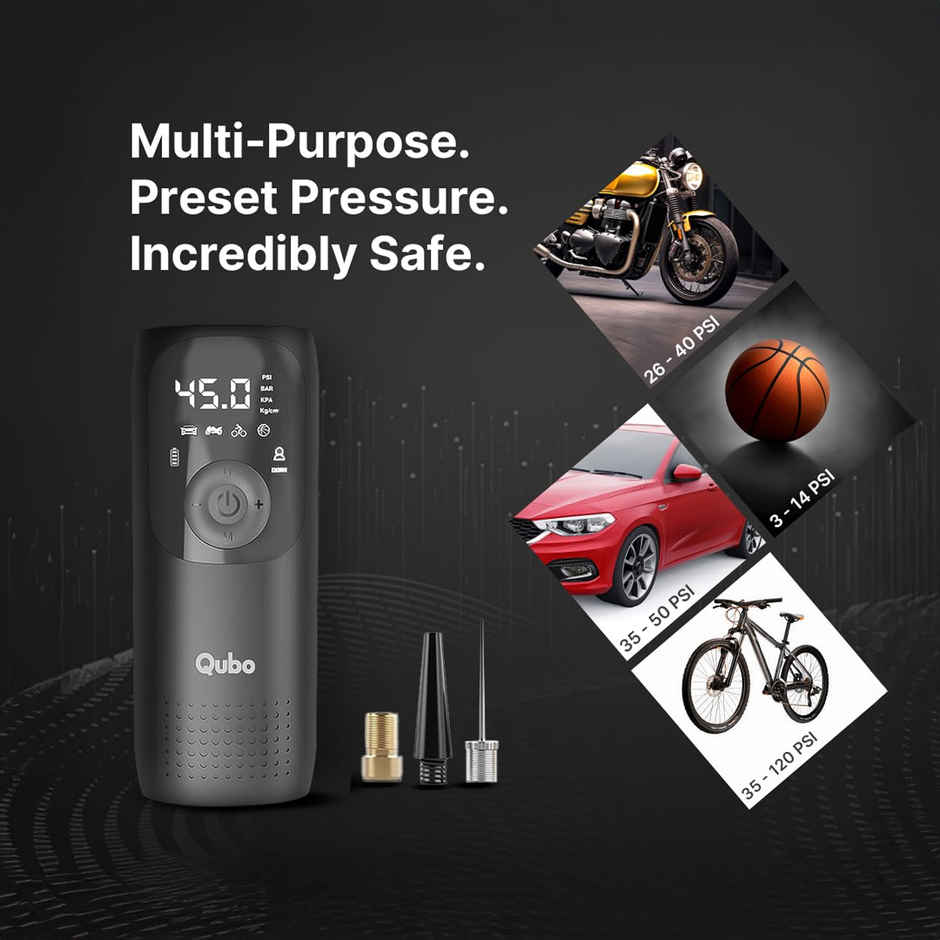 Qubo Smart Tyre Inflator |Cars & Bikes from Hero Group