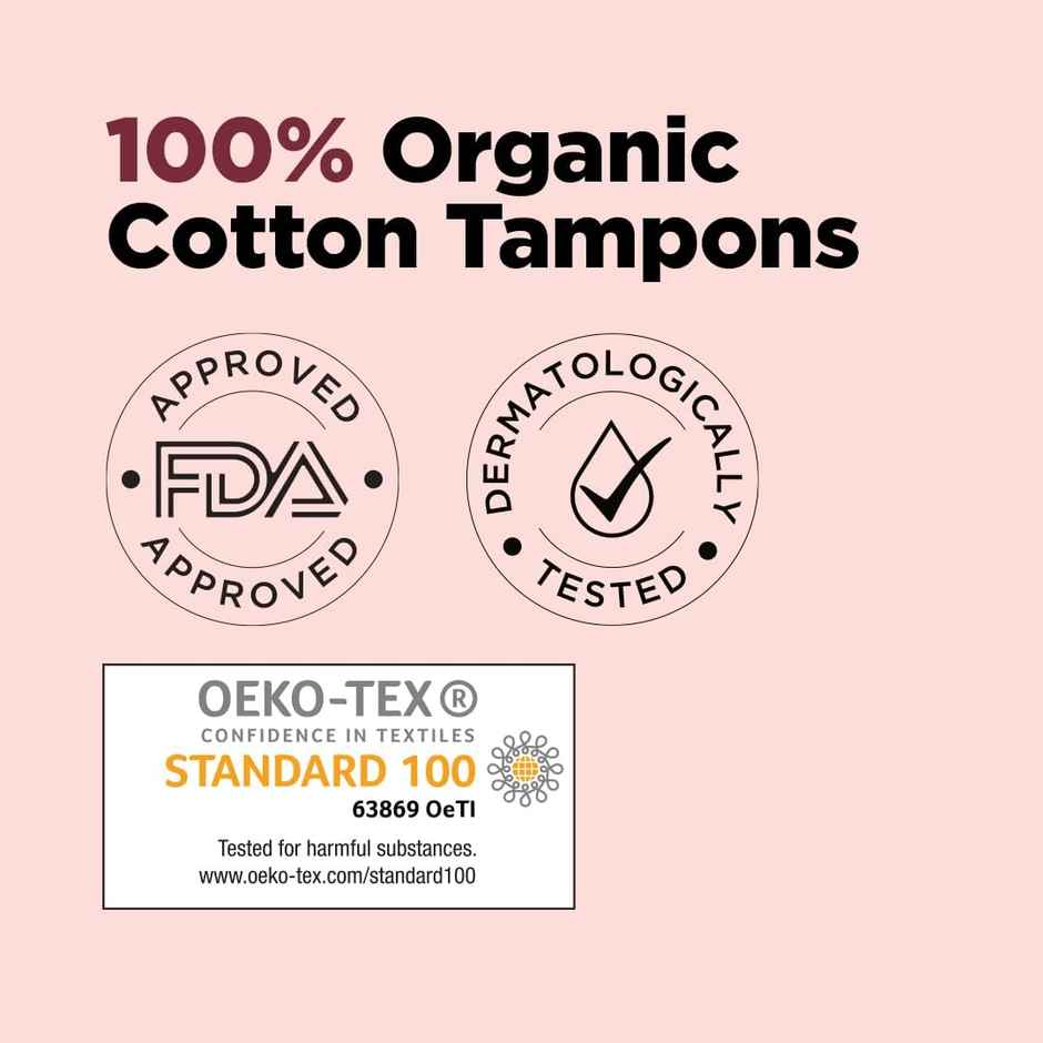 Pee Safe 100% Organic Tampons Super