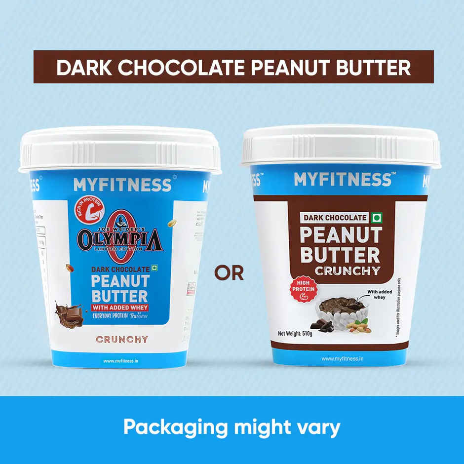 MyFitness High Protein Dark Chocolate Peanut Butter Crunchy Spread