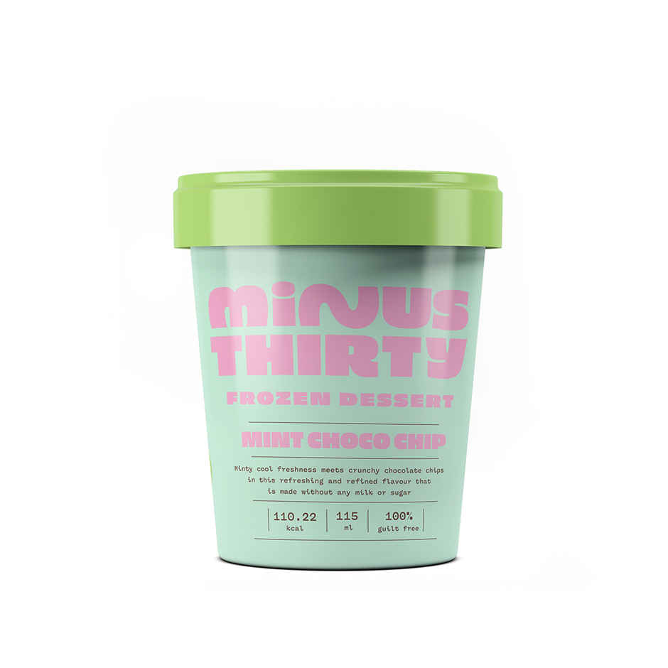 MINUS THIRTY Mint Chocolate Chip Vegan & Sugar Free