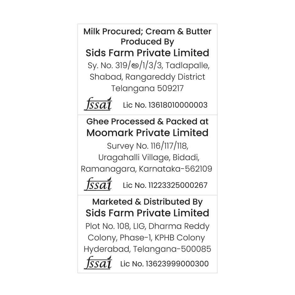 Sid's Farm Desi Cow Ghee