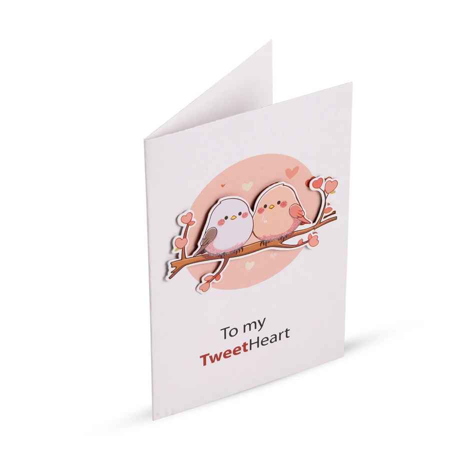 Itsy Bitsy 3d Greeting Card & Envelope Tweetheart 4 x 6 Inch Approx 2 Pc Lb