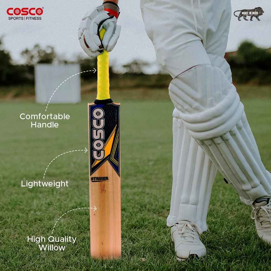 Cosco Bat Striker Full, Popular Willow Cricket Tennis Bat|Size-Full|Made In India
