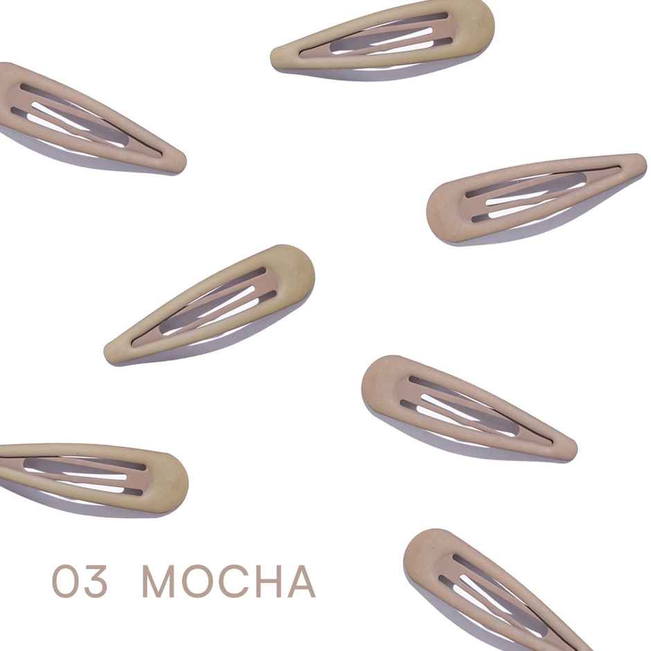 Gush Beauty Tic Tac Hair Pins/Clips | Multicolor | Nudes & Black