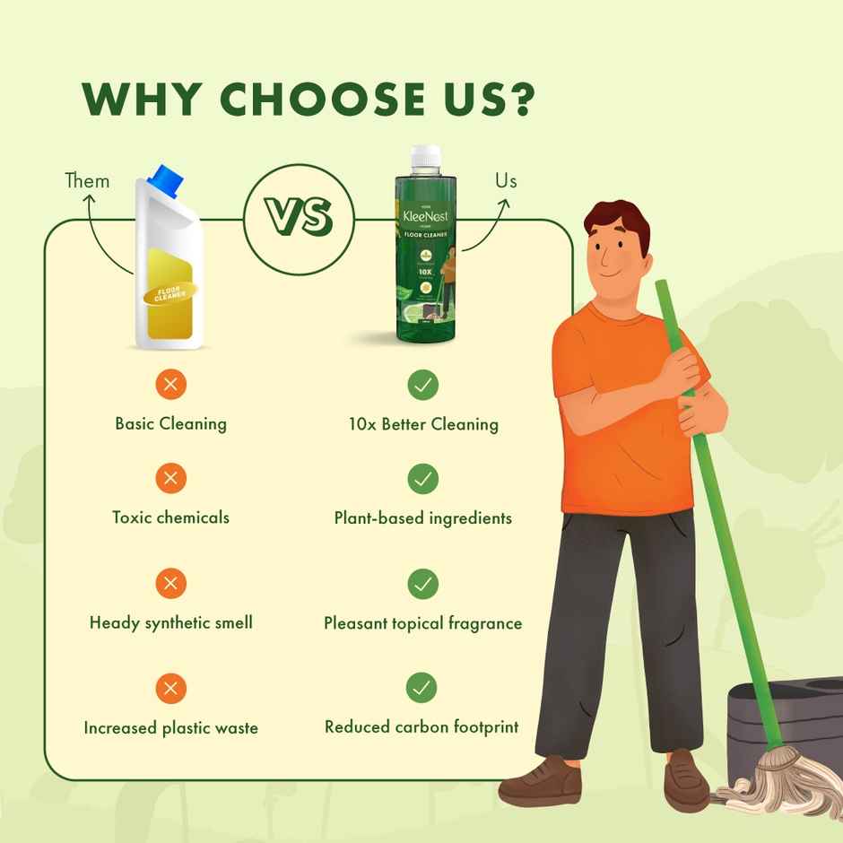 Kleenest Tropical Breeze Natural Plant Based Floor Cleaner