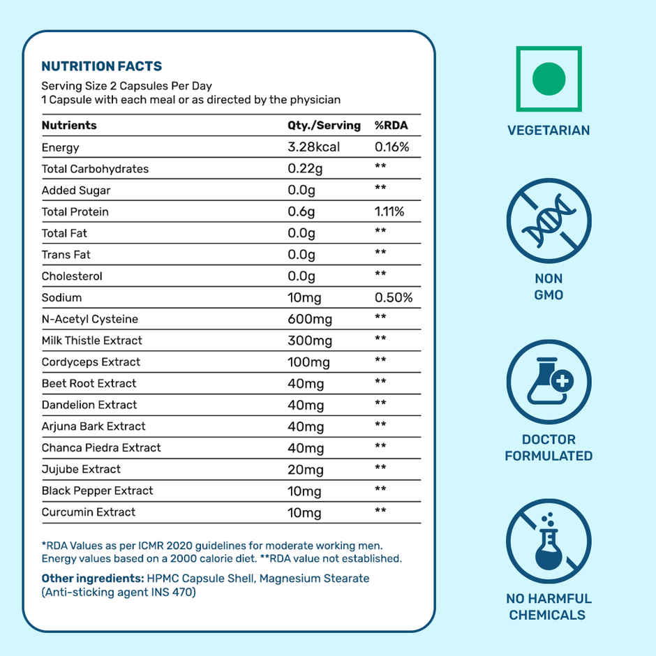What's Up Wellness Liver & Lung Detox Capsules