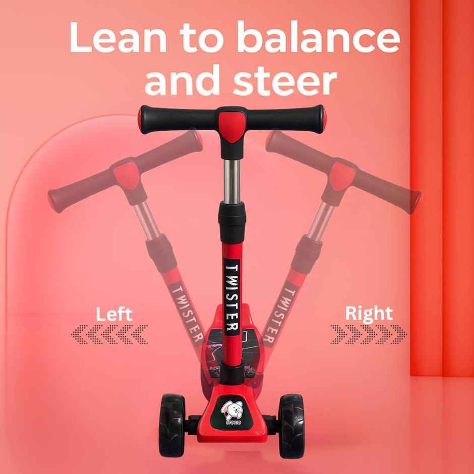 Storio Kick Scooter for Kids | Safe & Smooth Riding Scooter - Red