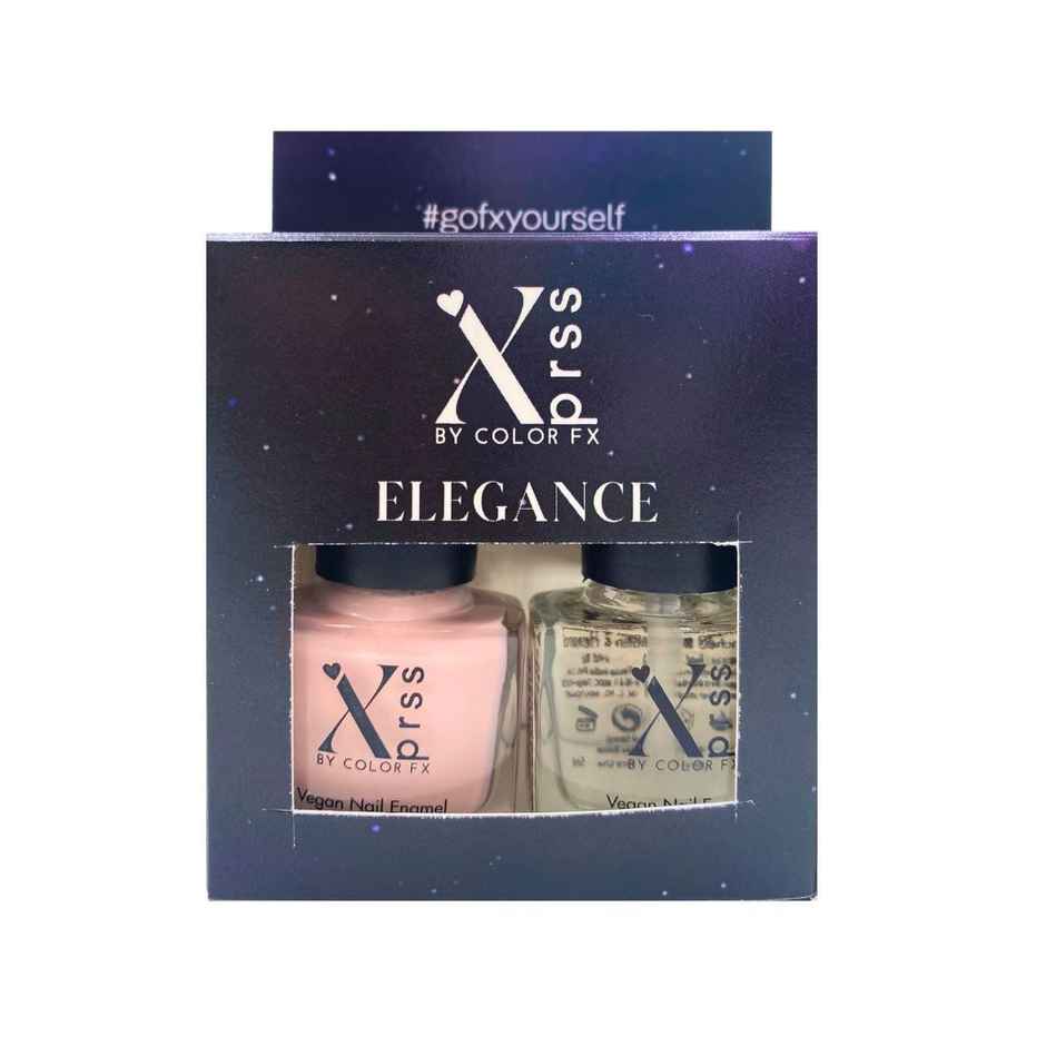 Color Fx Xprss Nude & Transparent Ultra Glossy Top coat Nail Polish, Long Lasting Nail Paint, 301 - 313
