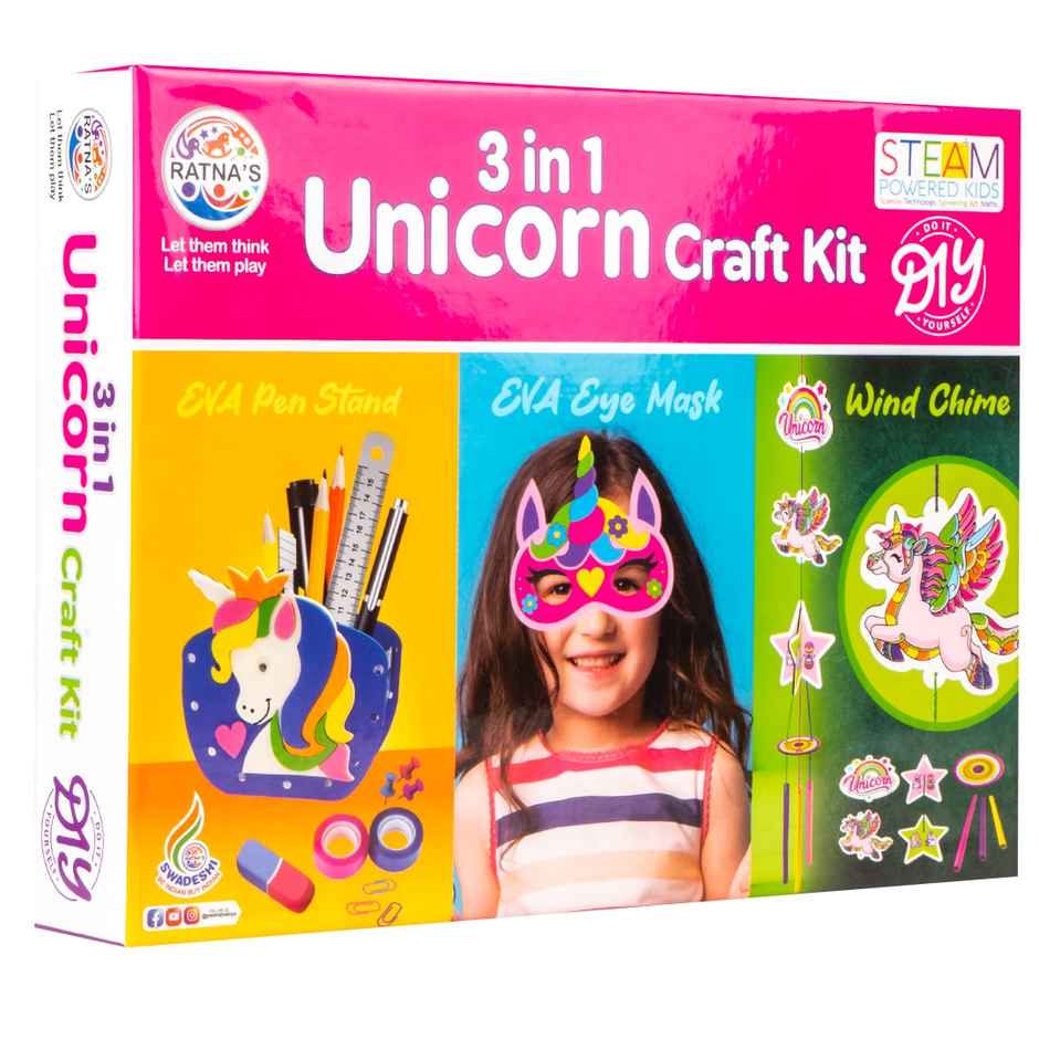 Ratna's 3 In 1 Unicorn Craft Kit