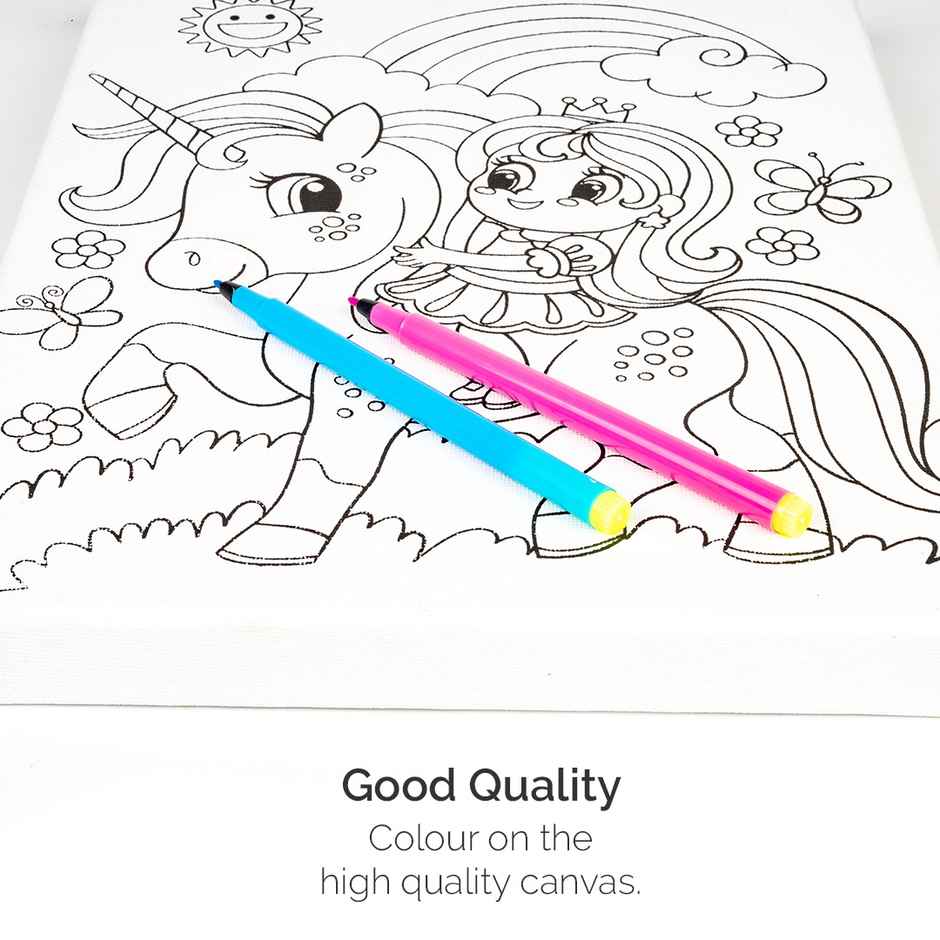 Ratna's Unicorn Canvas Art