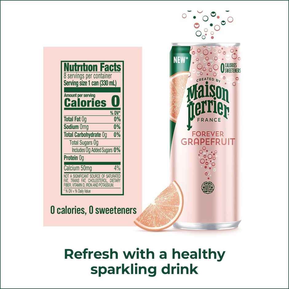 PERRIER Maison Sparkling Beverage Forever Grapefruit