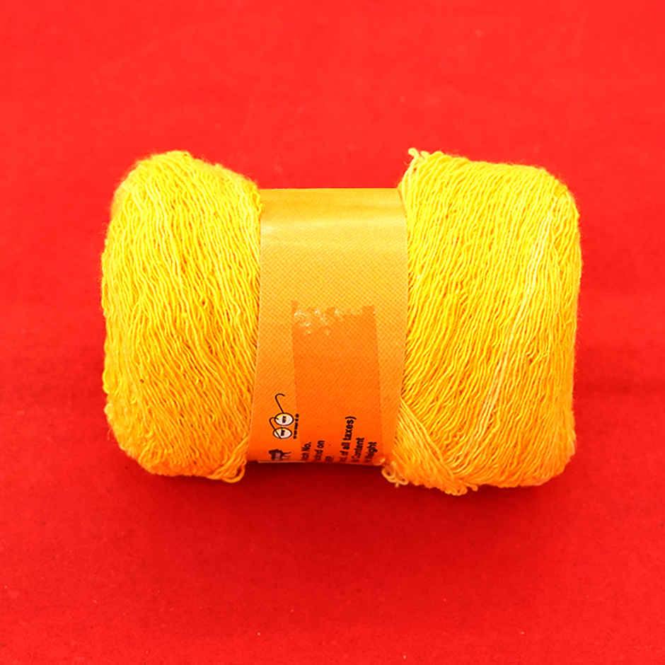 Pujashree Kacha Soot - Yellow