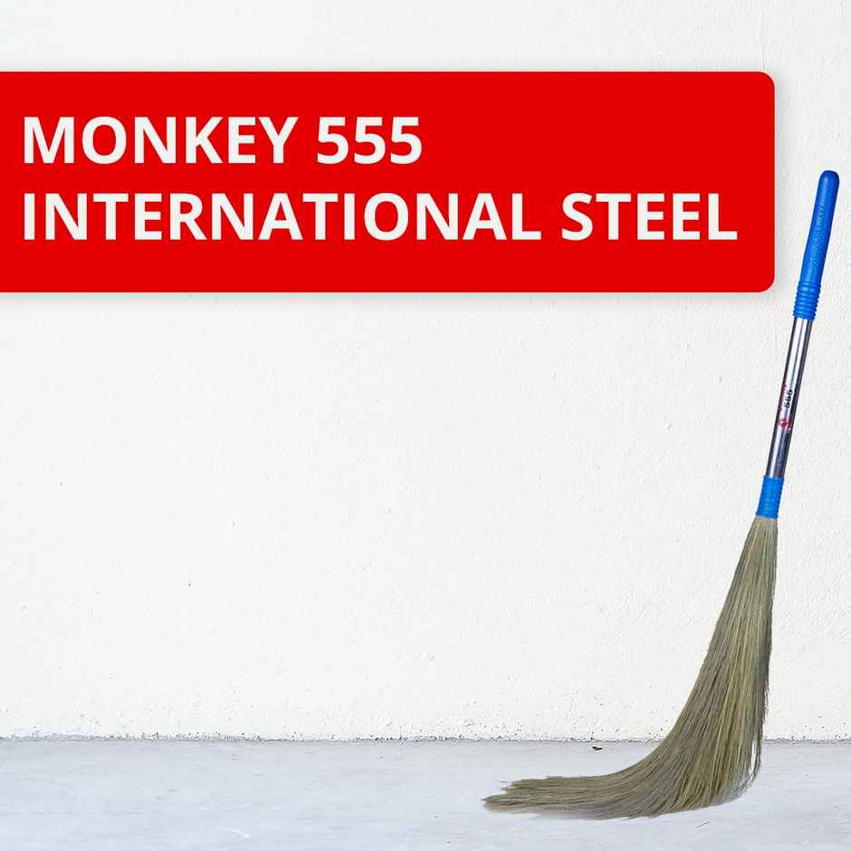 Monkey 555 International Steel Handle Grass Broom