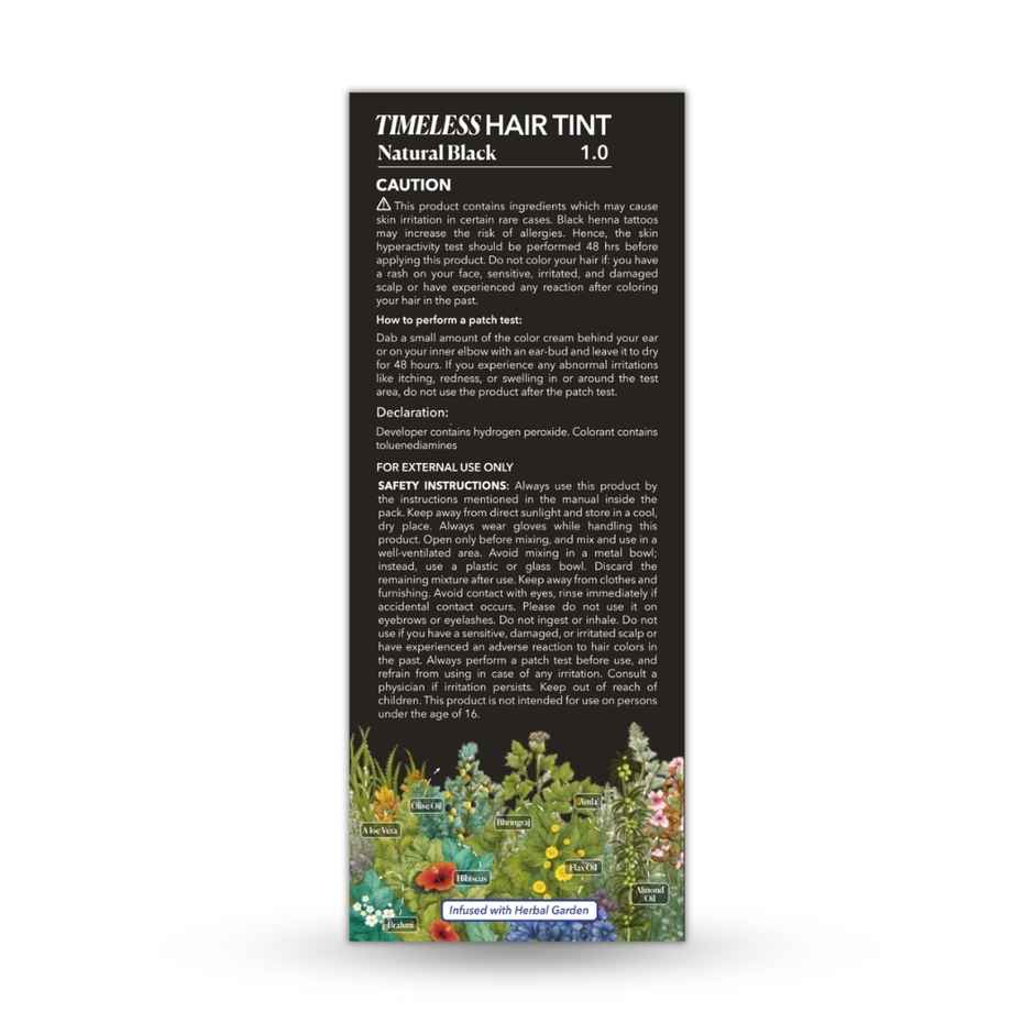 Paradyes Timeless Hair Tint Natural Hair & Beard Color - Natural Black