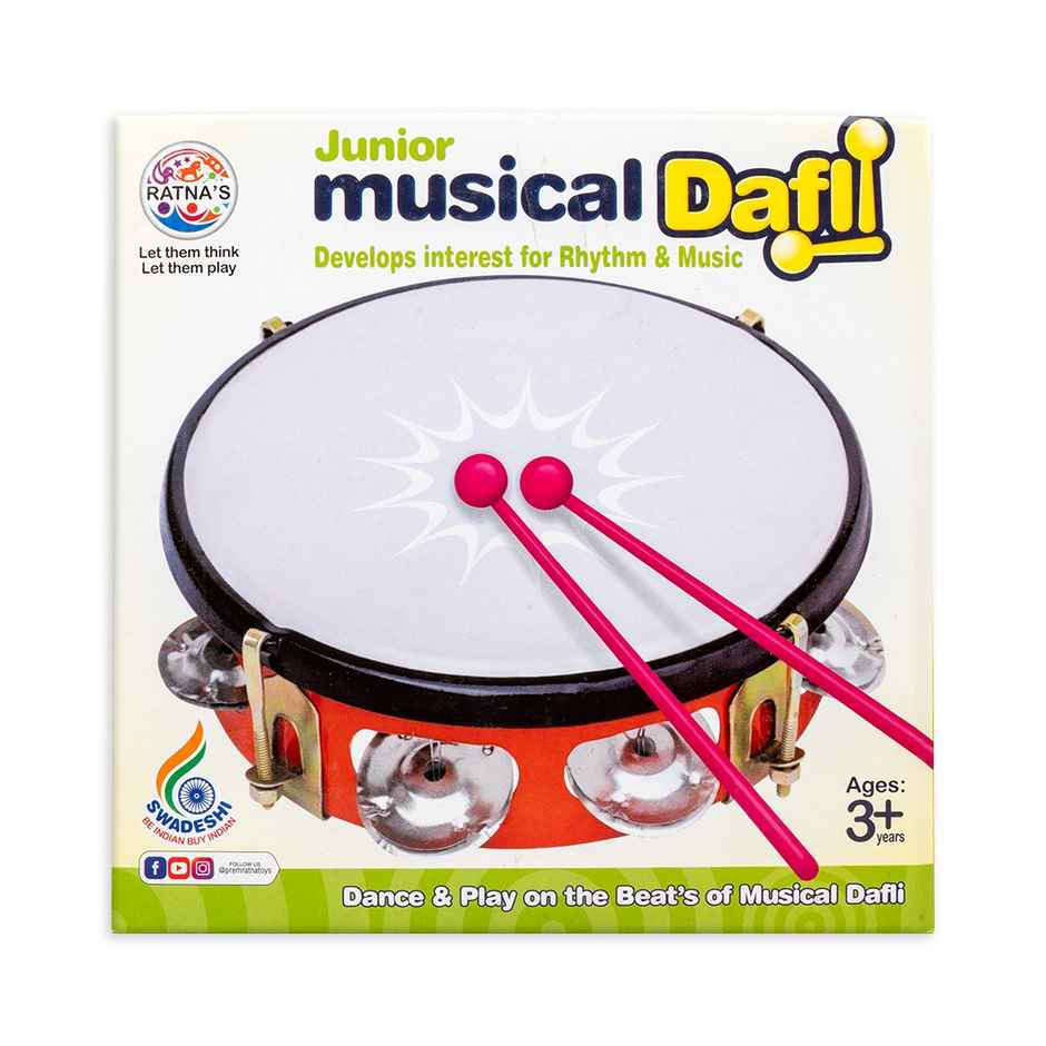 Ratna's Musical Dafli | Multicolour | 3+ Years