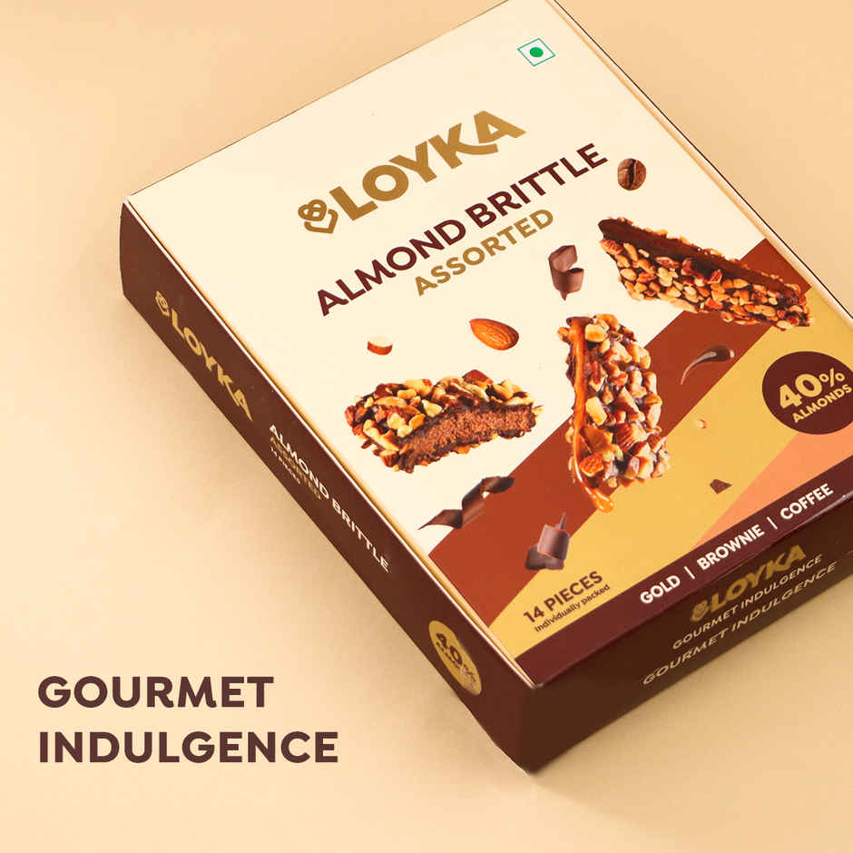 Loyka Almond Brittle Assorted (Classic,Coffee, Brownie) Combo