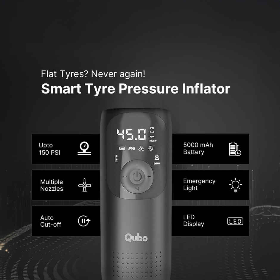 Qubo Smart Tyre Inflator |Cars & Bikes from Hero Group