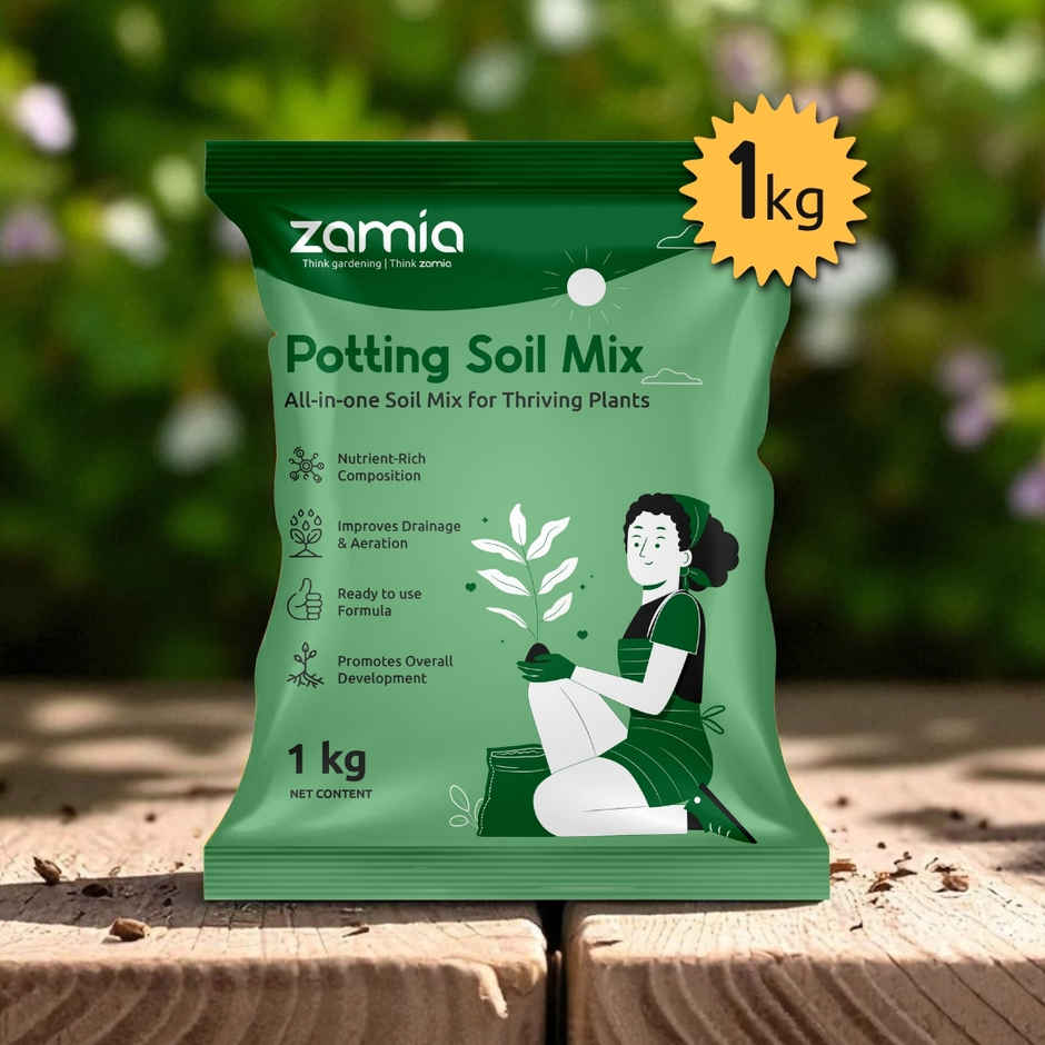 Zamia Potting Soil Mix | Organic Grow Media for Pots, Seeds, Flowers, Vegetables & Garden