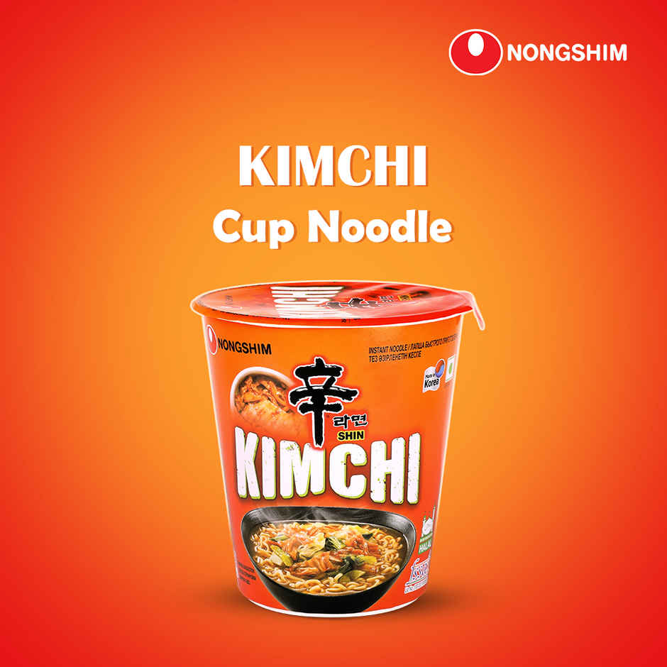 Korean Nongshim Kimchi Cup Noodle Soup Veg