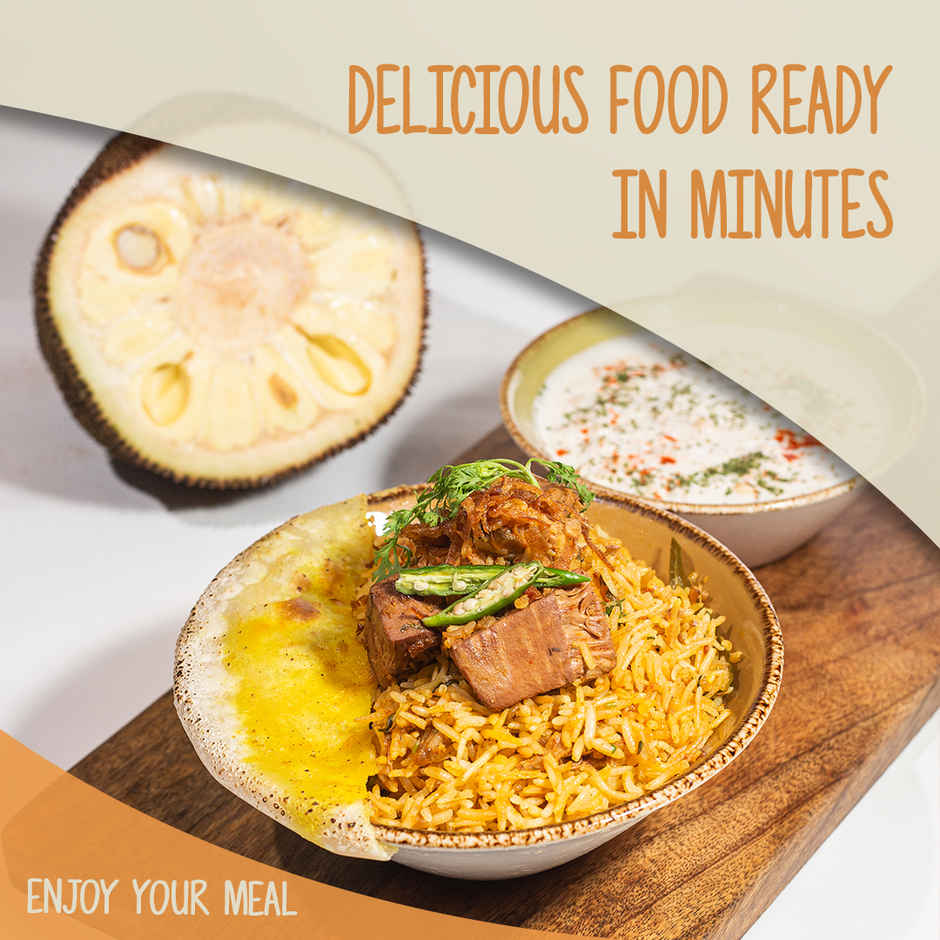 Wakao Jackfruit Biryani | Flavorful & Aromatic | Ready to Eat Meal | No Preservatives