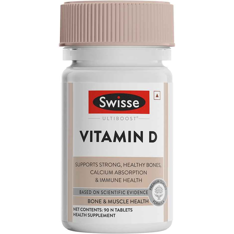 Swisse Vitamin D Complete Rda Of Vitamin D3 For Healthy Bones, Immunity & Strong Muscles