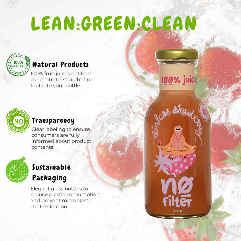 No filter Real Strawberry Juice