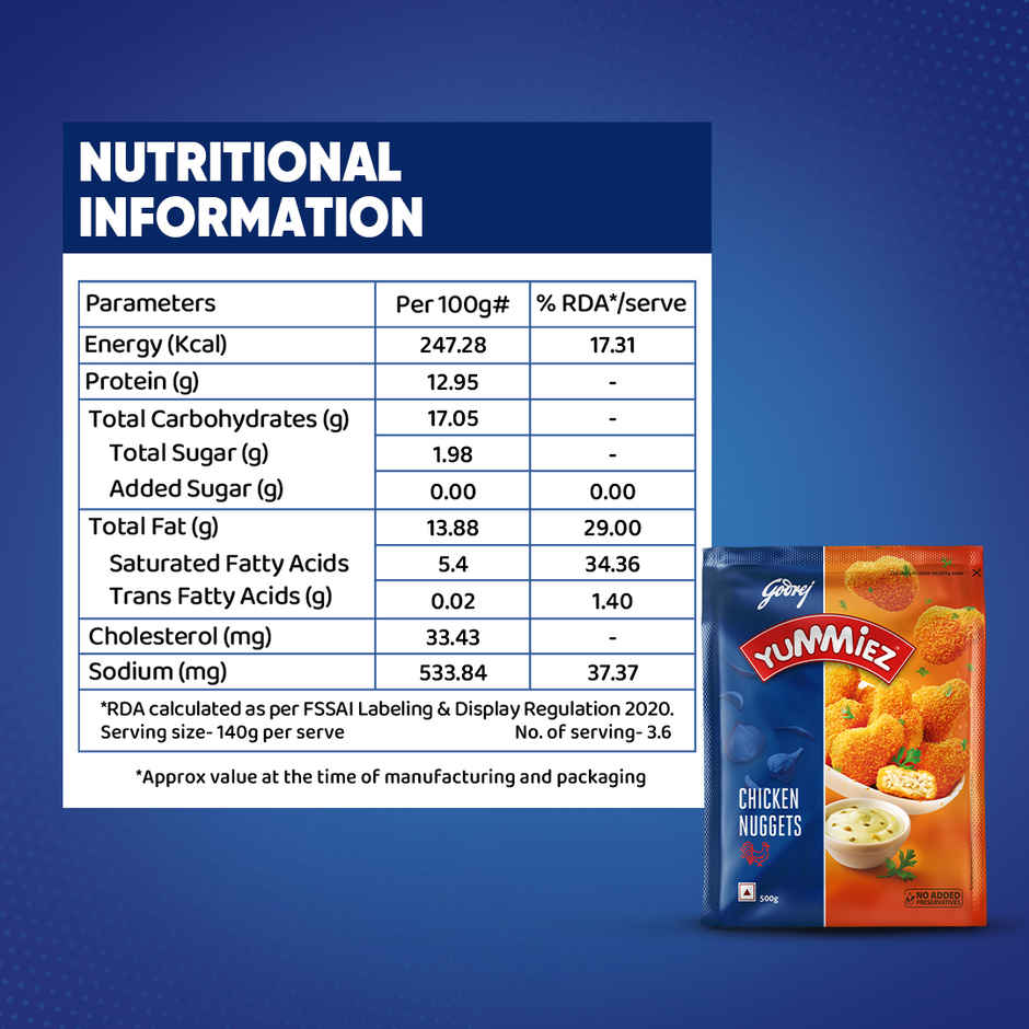 Godrej Yummiez Chicken Nuggets Combo  