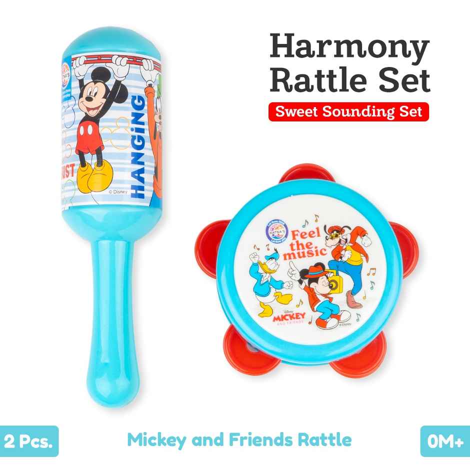 Ratna's Disney Harmony Rattle Set | Mickey & Friends | Assorted