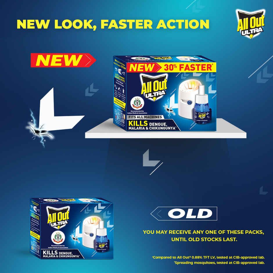 All Out Ultra Liquid Vaporizer Mosquito Repellent | Machine + Refill