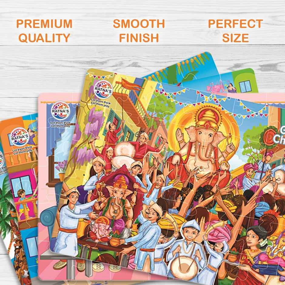 Ratna's 4In1 Indian Festivals Jigsaw Puzzle