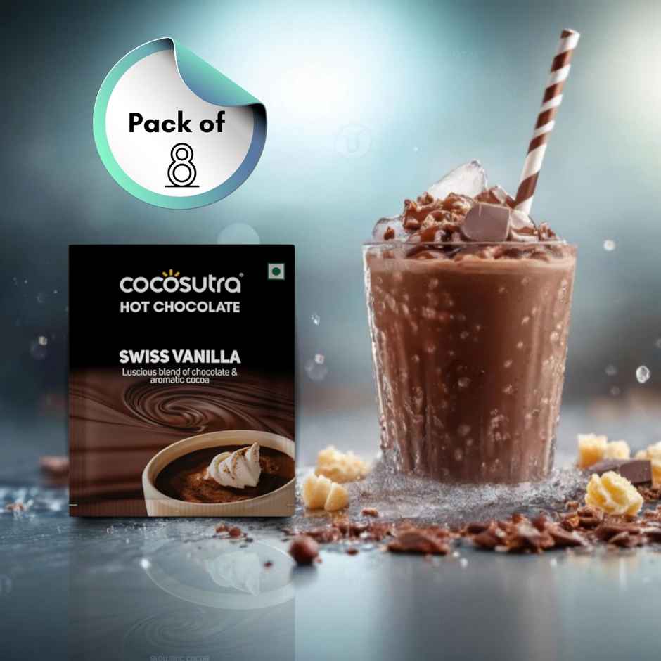 Cocosutra Swiss Vanilla Hot Chocolate Mix