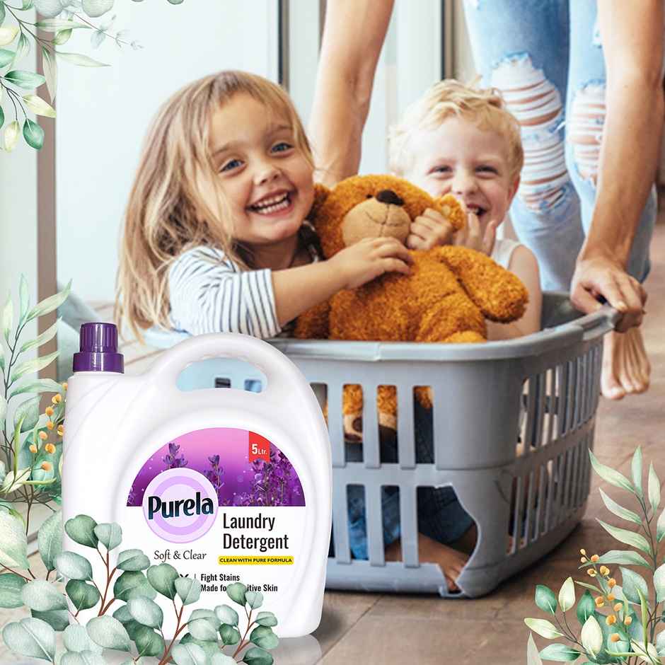 Purela Lavender Top & Front Load Balanced pH Non-Toxic Detergent Liquid