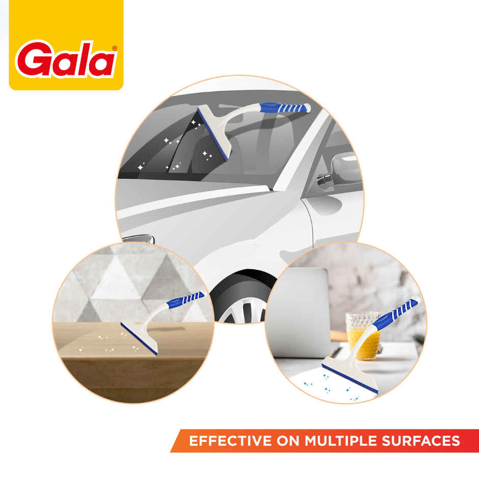 Gala Ezee Squeegee Kitchen and Sink Wiper 28 cm, White and Blue