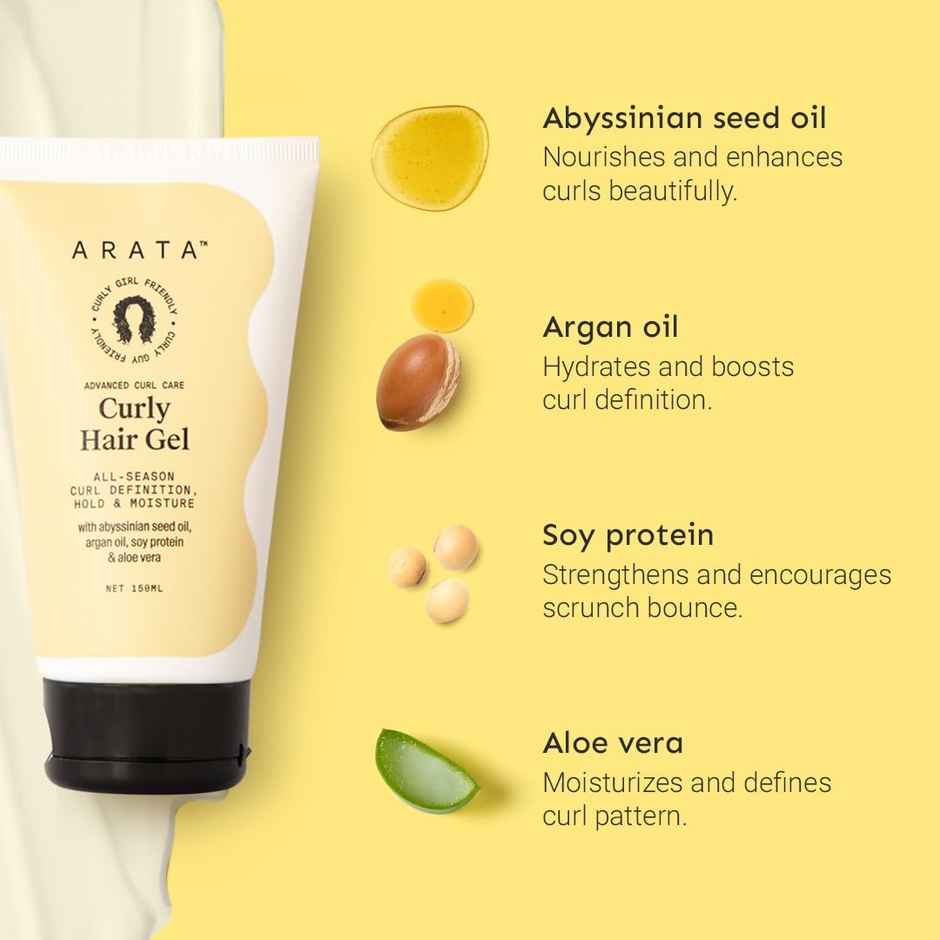 Arata Curl Hair Gel (Definition & Hold)