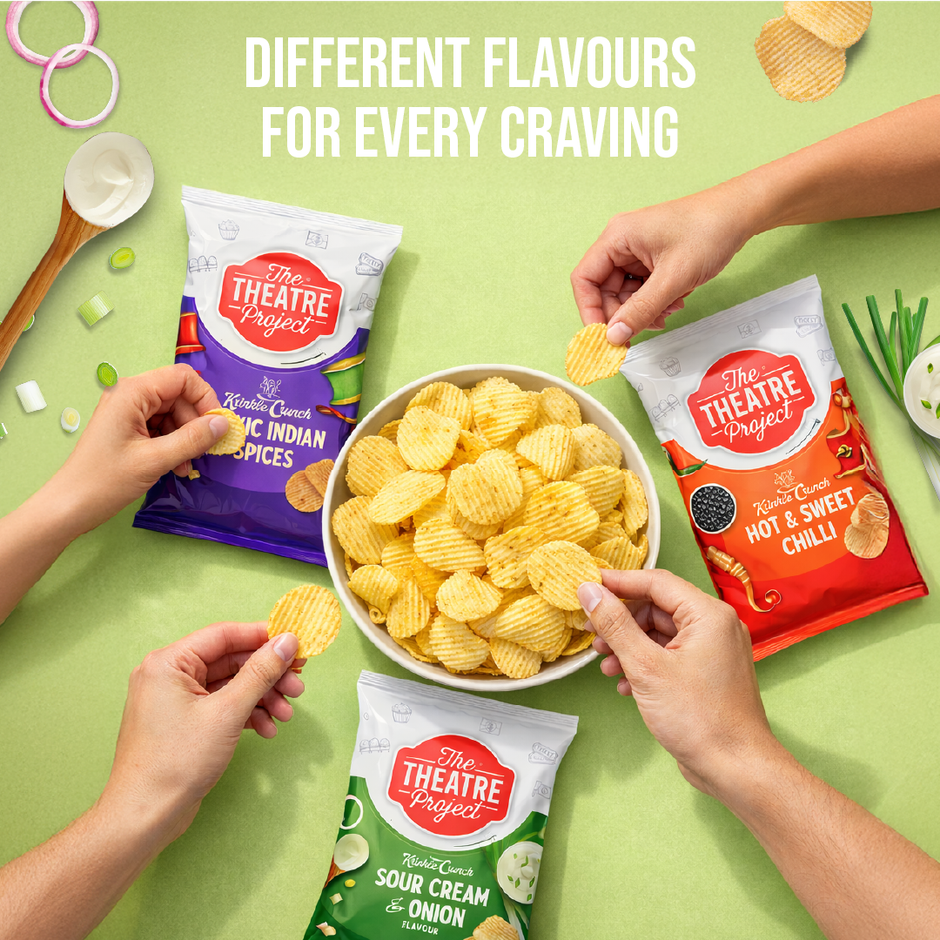 The Theatre Project Crinkle Cut-American Style Cream & Onion