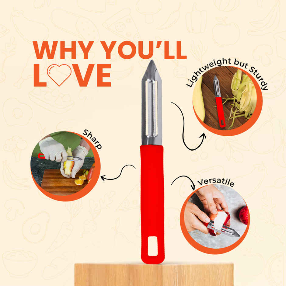 Habitat Basic Smart VEGetable Peeler Red