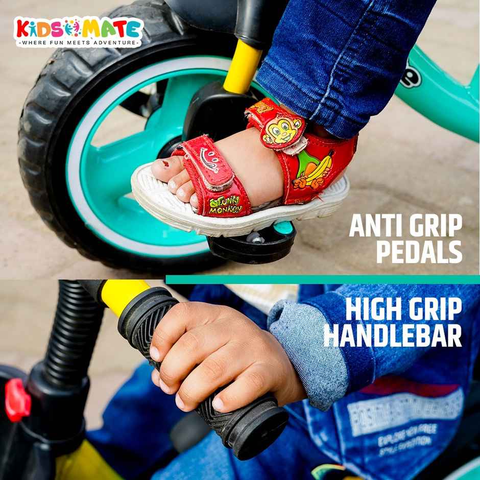 Kidsmate Lite Rider Balance Cycle with Adjustable Seat & Bell for Kids | Sea Green