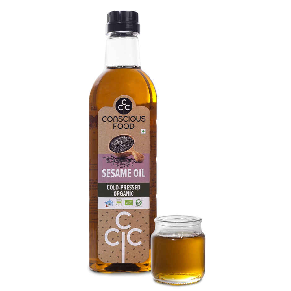 Conscious Food Sesame (Til-Gingelly) Cold Pressed Oil | Organic Natural Cooking Oil