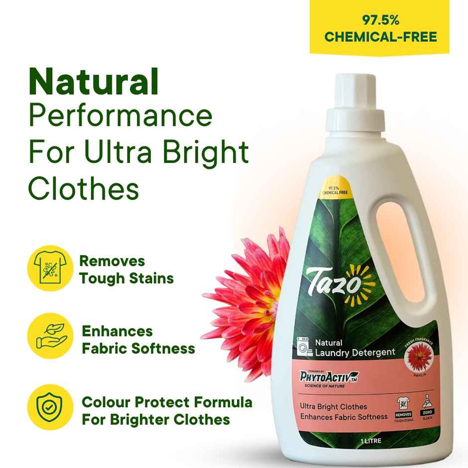 Tazo Dahlia Natural Laundry Detergent Liquid