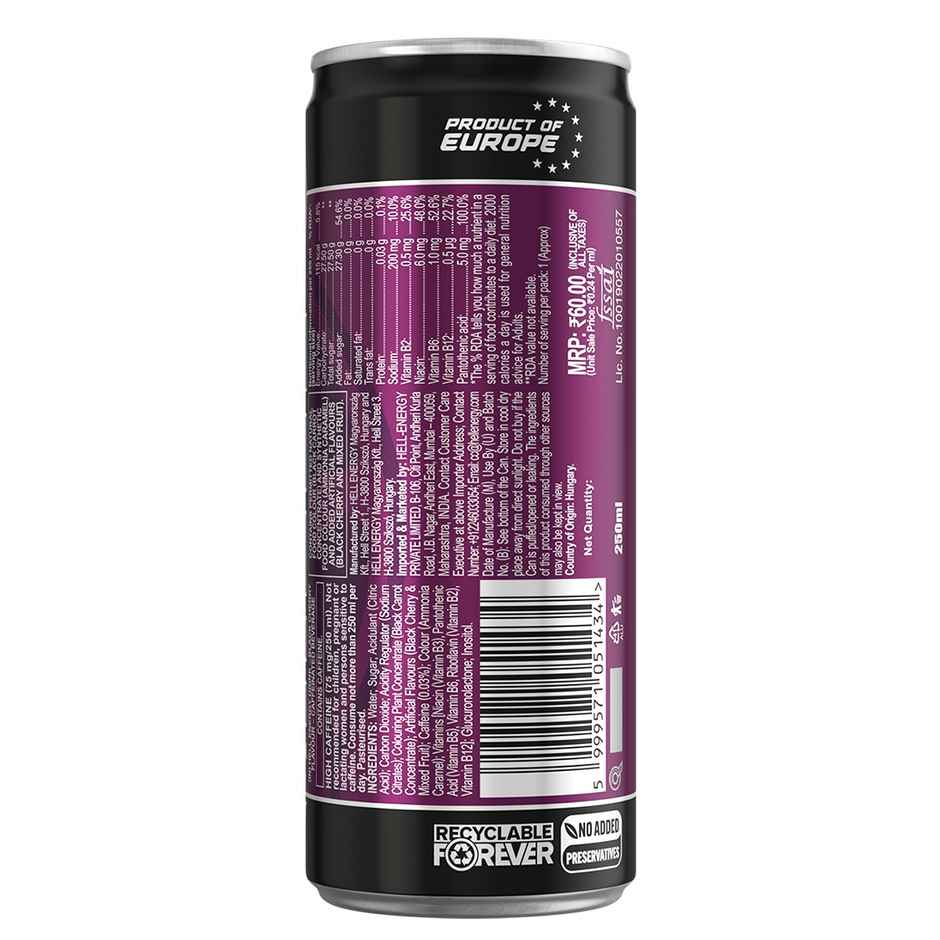 Hell Energy Drink Black Cherry Combo   