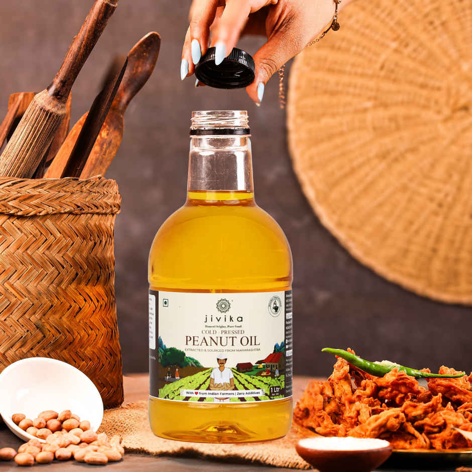 Jivika Groundnut (Peanut) Cold Pressed Oil | Healthy Cooking Oil