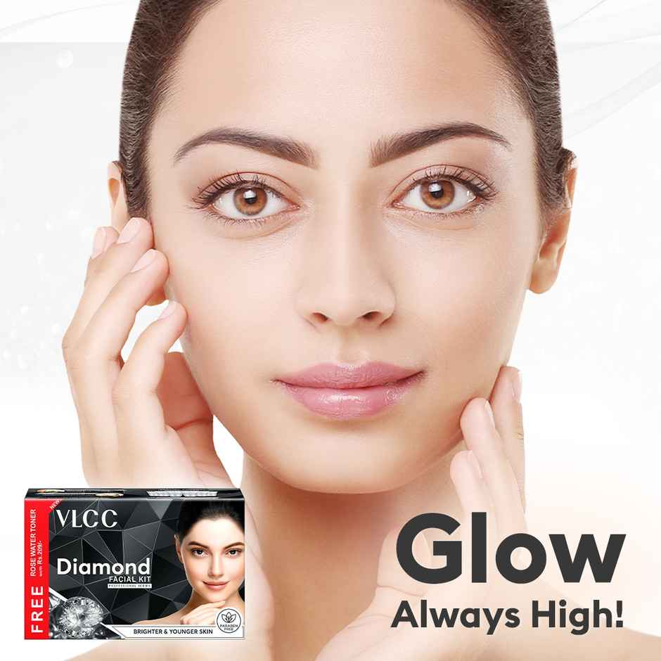 VLCC Diamond Facial Kit With Free Rose Water Toner
