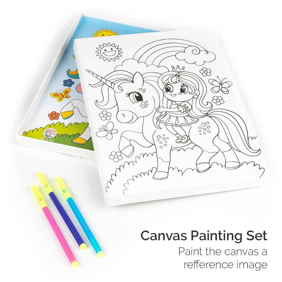 Ratna's Unicorn Canvas Art