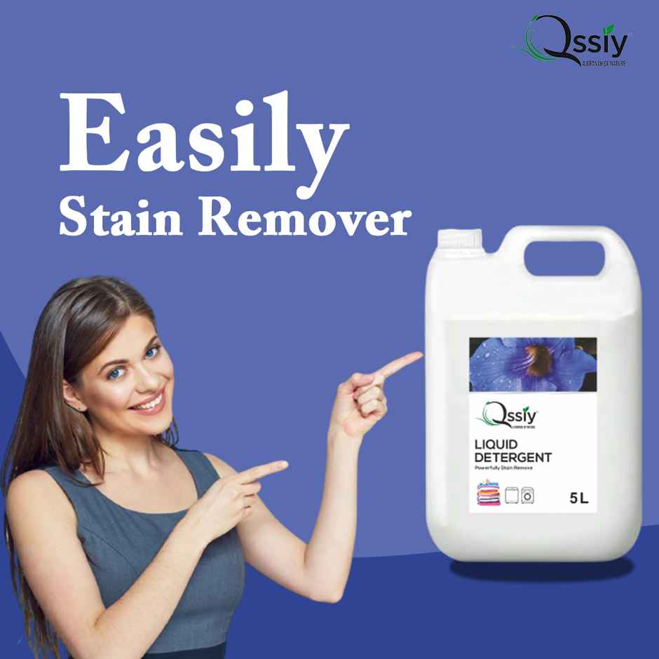 Qssiy Liquid Detergent Top Load Front Load | Detergent Liquid For Washing Machine | Fresh (5L) & Qssiy Lime And Basil Fragrance Dishwash Liquid Gel (5L) Combo 