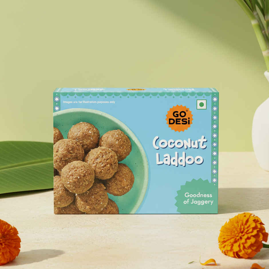 Kaju Katli Classic | Kaju Barfi | Sweets | By Go Desi (200g) & Coconut Laddu | Ladoo | Sweets By Go Desi (200g) Combo