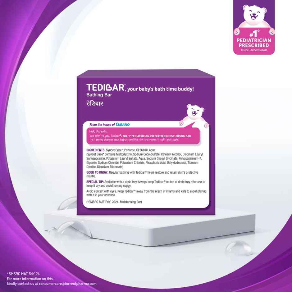 Tedibar Bathing Bar For Babies Sensitive Skin Pack