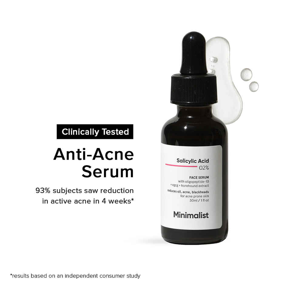 Minimalist Anti-Acne 2% Salicylic Acid Face Serum for All Skin Types