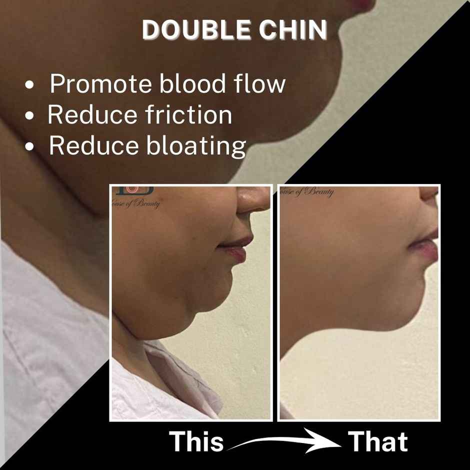 House of Beauty Jade Guasha Facetool for double chin, sculpting jawline & contouring face (1Pc)