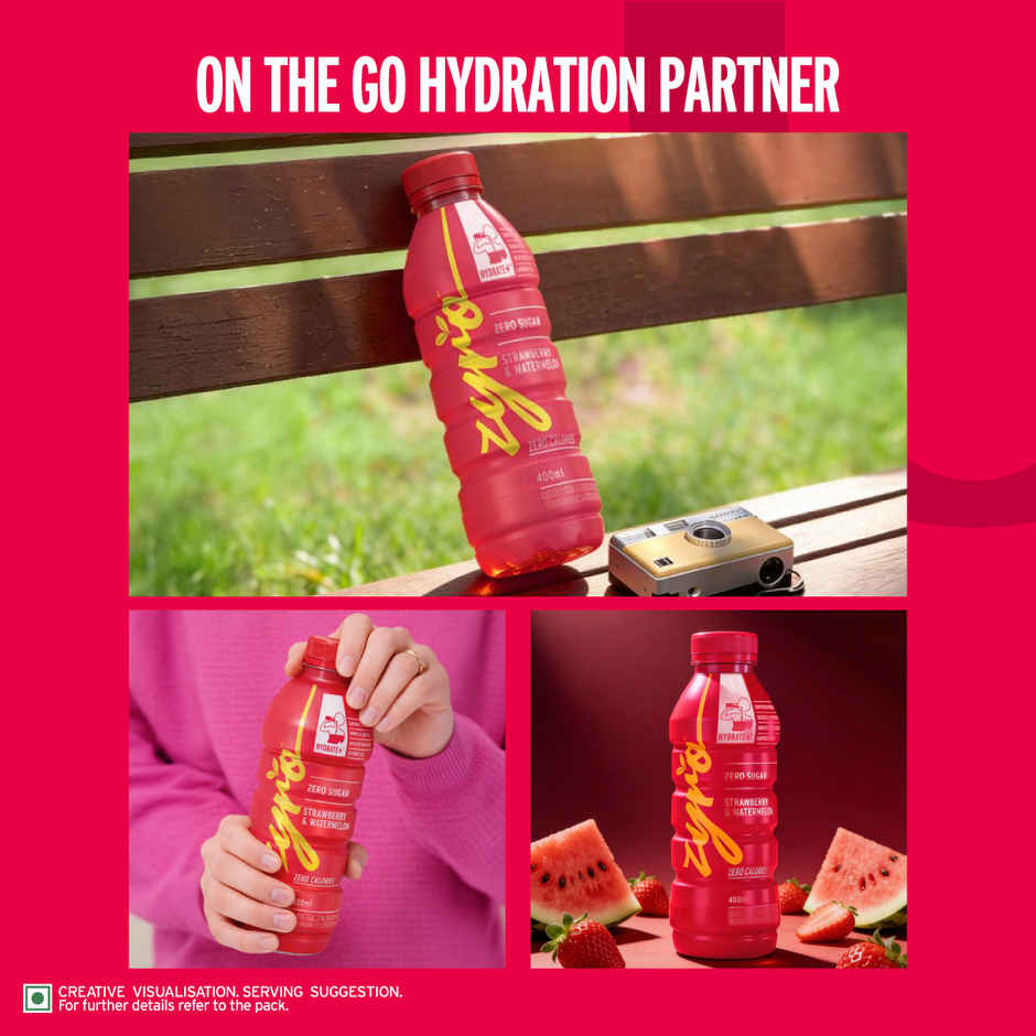 Zyro by Karan Aujla Hydration Drink | Zero Sugar | Strawberry & Watermelon