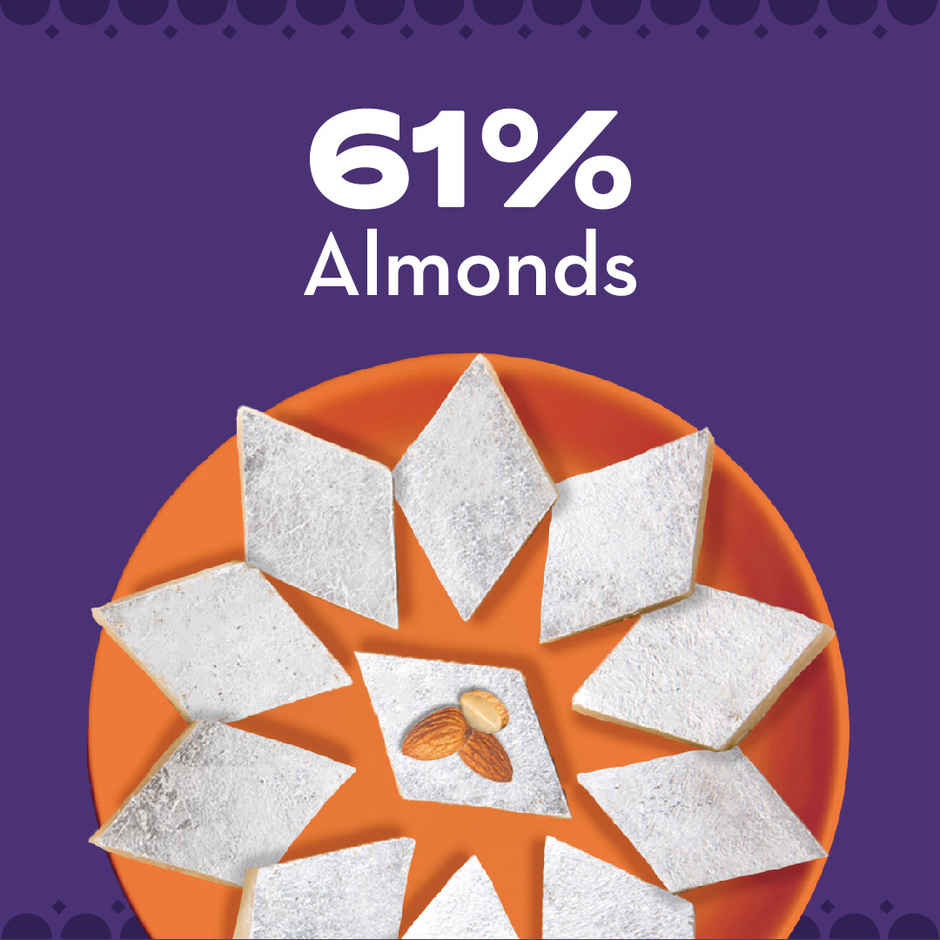 Badam Katli 61% Almond| Burfi | Sweet by GO DESi